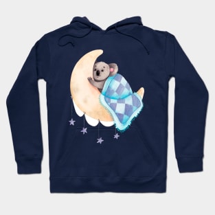 koala moon sleeping Hoodie